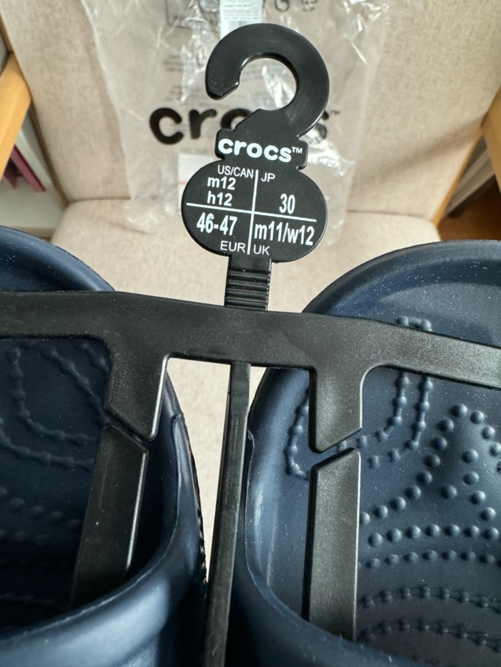 Crocs Baya Sandal in Navy NWT Men’s 12 unisex - Picture 4 of 5
